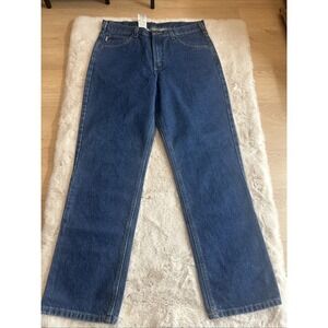 Carhartt Men's Blue Denim Jeans Straight Leg Workwear Size‎ 36x32